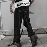 春夏男士休闲直筒裤暗黑潮日系夜场演出服哈伦裤K588P105，男装休闲裤，星座101A-3