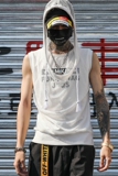 夏季新款男背心潮bf原宿风嘻哈韩版修身男生坎肩连帽B31P65，男装背心/马甲，星座101A-3