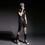 2022潮男夏款非主流演出服个性短袖T恤夜场朋克发型师潮T310P55，男装T恤，星座101A-3