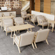 奶茶店桌椅组合网红汉堡甜品小吃快餐咖啡厅商用餐饮家具沙发椅