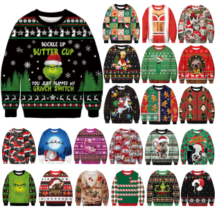 Christmas Ugly Sweater Unisex Clothing2022 New Novelty Funny