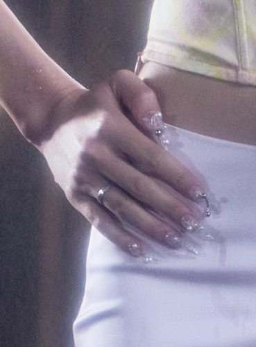 BOBBINAILS欧美水珠不规则造型链条钢珠环可拆卸穿戴甲成品手工制