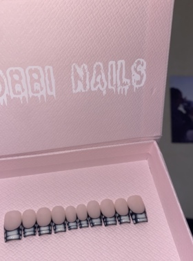 BOBBINAILS欧美黑色法式鳄鱼纹手工制作可拆卸穿戴甲