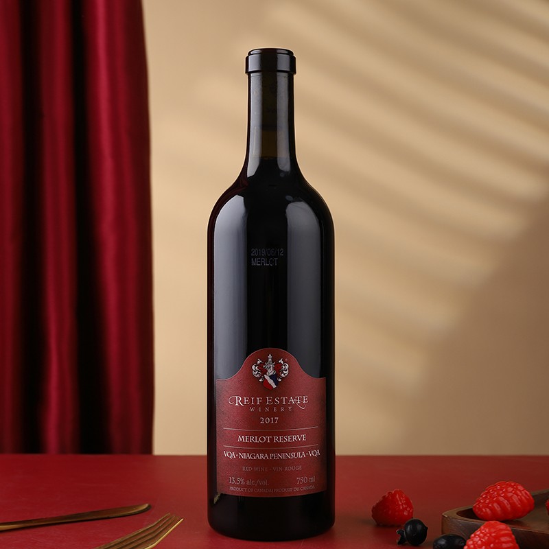 加拿大原瓶进口REIF ESTATE MERLOT RESERVE梅洛珍藏干红葡萄酒
