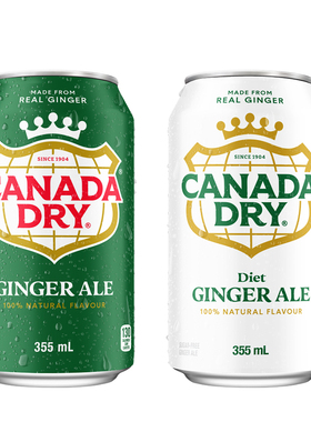 加拿大进口Canada dry /DIET/ZERO 0糖 无糖姜汁汽水干姜水苏打水