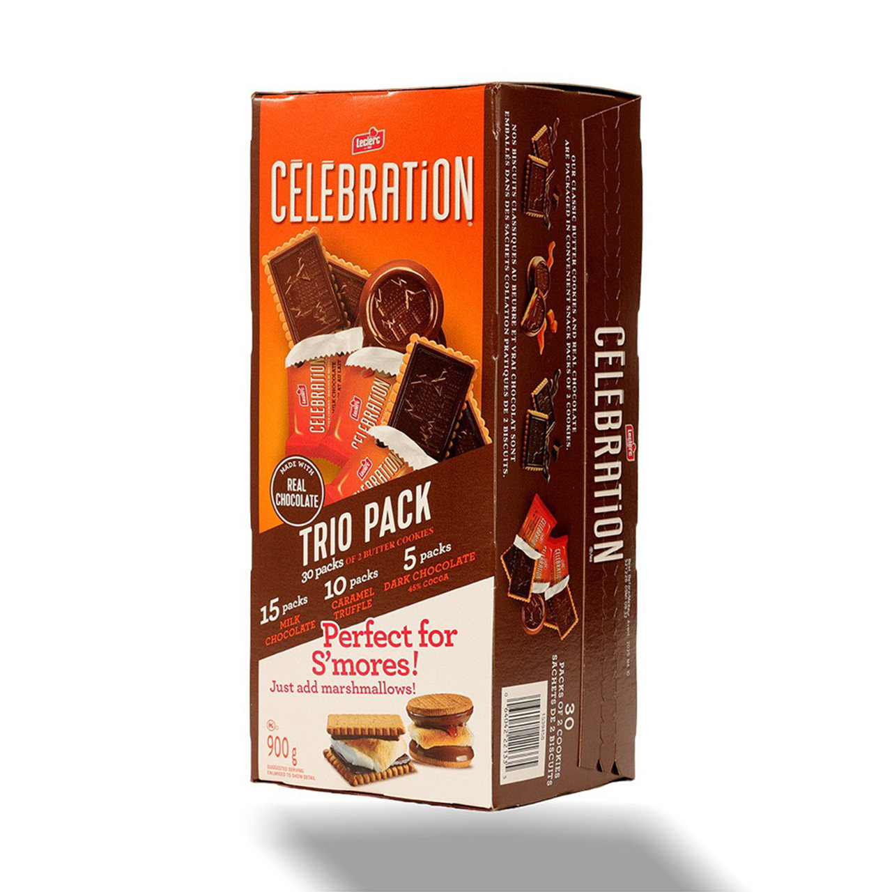 现货加拿大Leclerc Celebration 城堡三种口味巧克力饼干900g