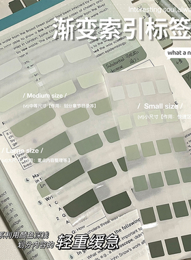 索引贴可书写便利贴小条标记标签贴纸分类分页便签纸指示记号引索学生用书签笔记荧光粘性强透明彩色套装纸质