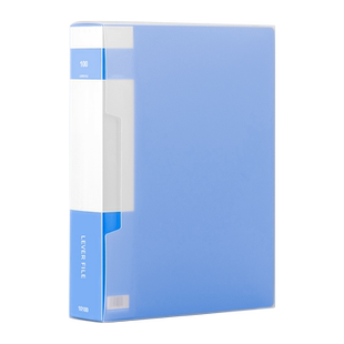 100页文件夹带盒子外壳a4资料档案收纳夹80页办公用品透明插页试卷夹学生用儿童证书奖状收集册产检分类袋