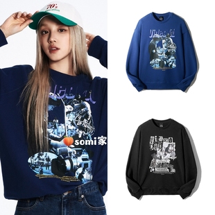 【送小卡】somi家 韩国grooverhyme x 宋雨琦印花圆领春秋冬卫衣