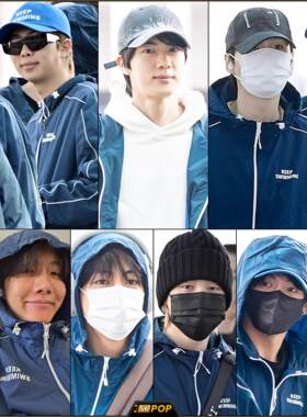BTS防弹少年团七人KEEP SWIMMING: 坚持游下去风衣夹克外套田征国