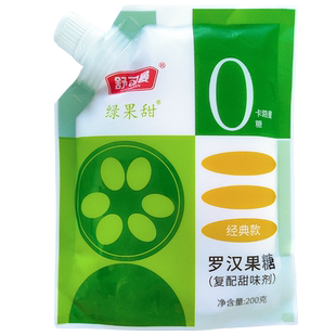 舒可曼罗汉果糖200g家用赤藓糖0卡0脂0热量代糖无糖非木糖醇食糖