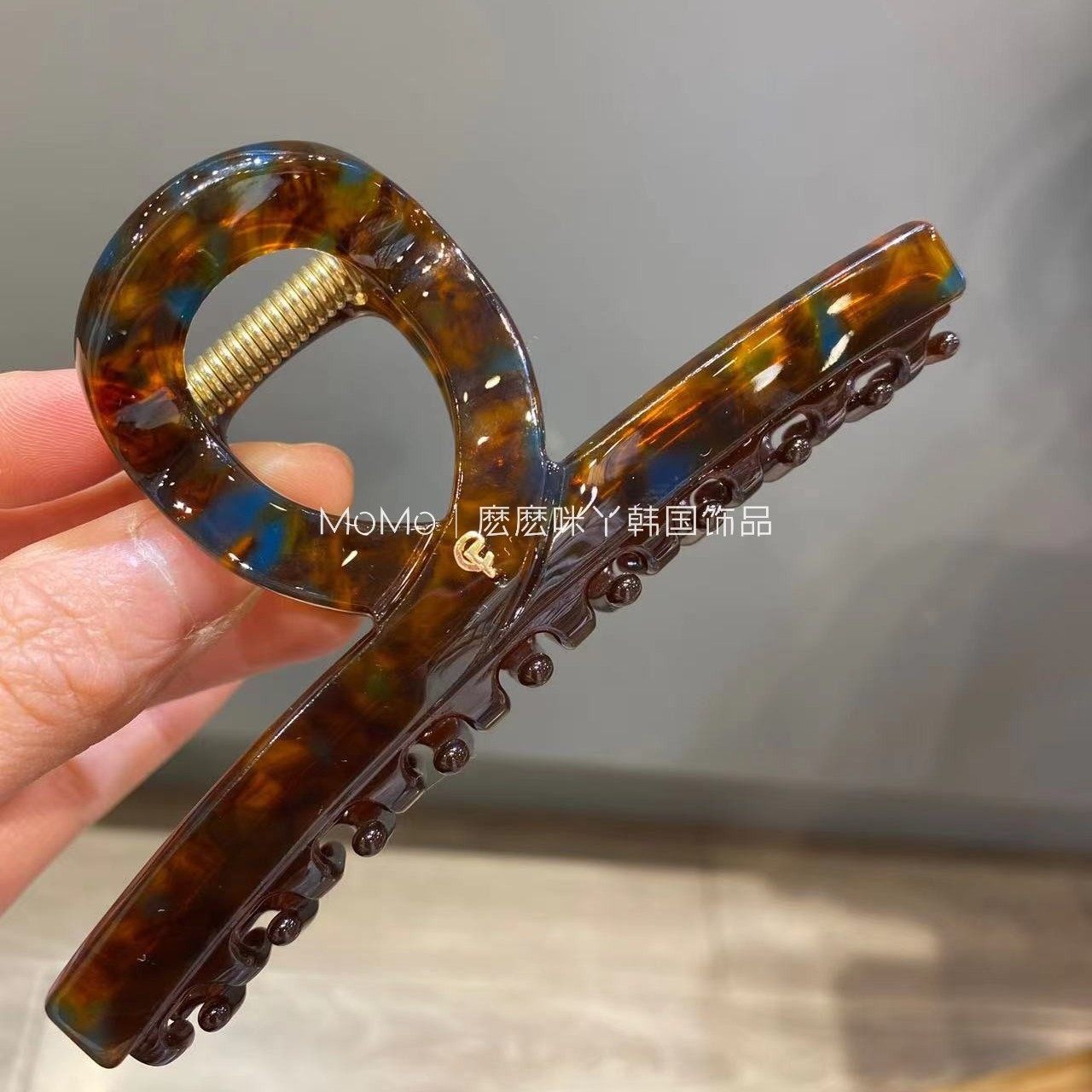 进口大号醋酸盘头发夹子大号抓夹