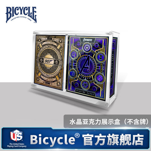 纸牌收纳盒BICYCLE水晶展示盒