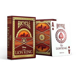 Bicycle迪士尼扑克牌联名周边收藏创意花切扑克纸牌狮子王