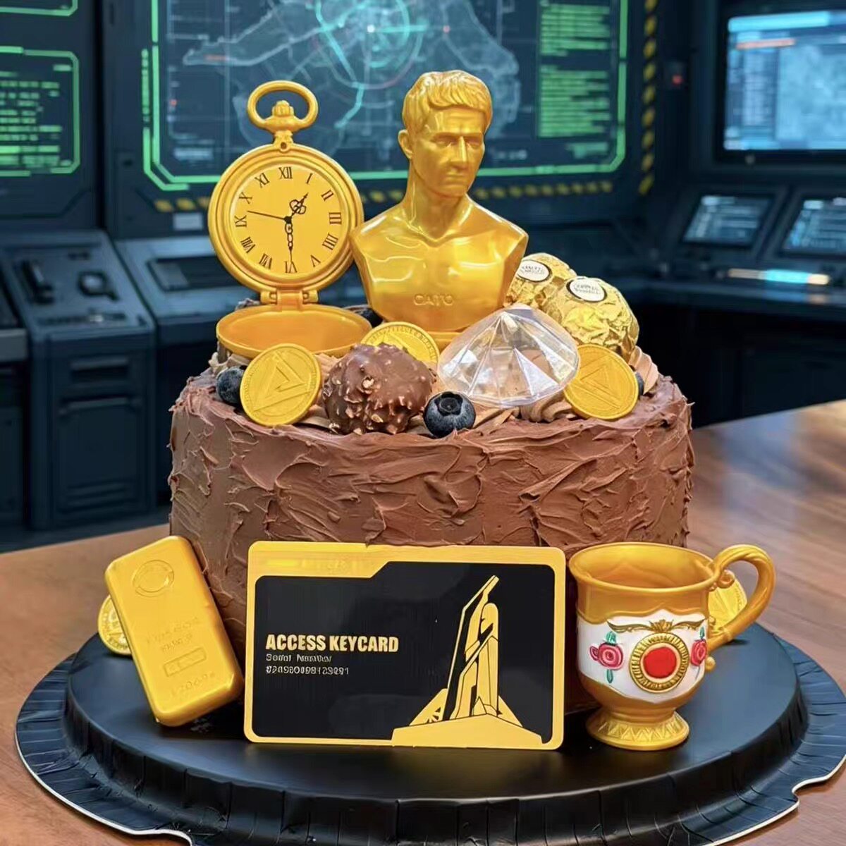 三角洲行动周边大全新款现货模型塑料网红生日蛋糕装饰烘焙装扮