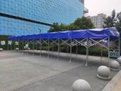 苏州户外雨棚移动伸缩帐篷小区学校防疫核酸篷遮阳蓬疫情过道棚