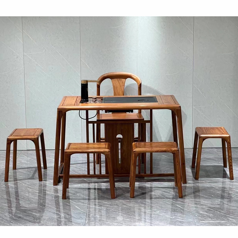 新中式茶桌椅凳组合原木茶桌客厅阳台茶水柜刺猬紫檀红木泡茶台,住宅家具,家用茶台/茶桌,淘宝优惠券,粉丝福利购,淘宝优惠卷