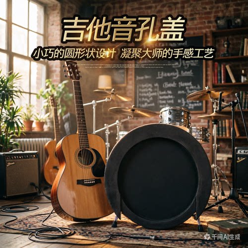 Meideal电箱吉他防啸叫音孔盖