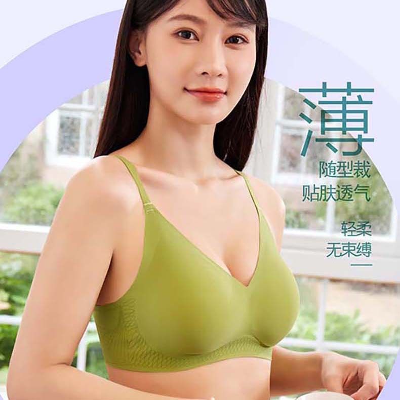 广东汕头内衣女士聚拢无钢圈薄款软支撑无痕文胸bra舒适胸罩