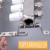 大流量地暖分水器防腐阀芯家用地暖管不锈钢自动分集水器地热全套