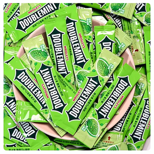 绿箭口香糖薄荷味100片办公室零食清新口气散装休闲经济易携糖果