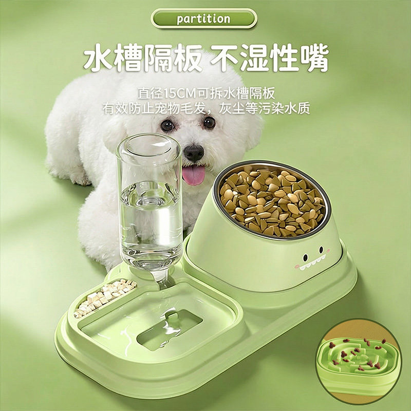 【加高护颈喂食+饮水】陶瓷狗碗图片