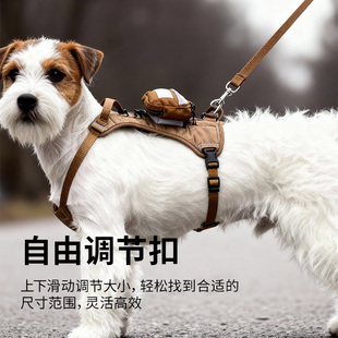 狗狗背包胸背带牵引绳中大型犬金毛防暴冲户外战术胸背外出遛狗绳