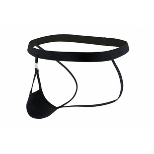 超低腰超性感雷爷 超细超小囊袋双丁字裤 无痕紧身弹力男丁字裤