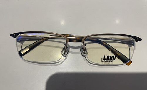 loho乐活光学眼镜架近视眼镜框男女商场同款ds012-c1半框正品眼镜