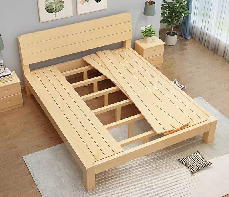 实木床结实耐用松木新中式单人床