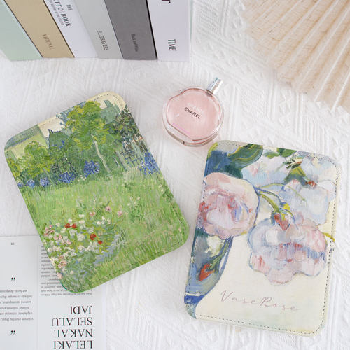 化妆镜小镜子梵高油画风