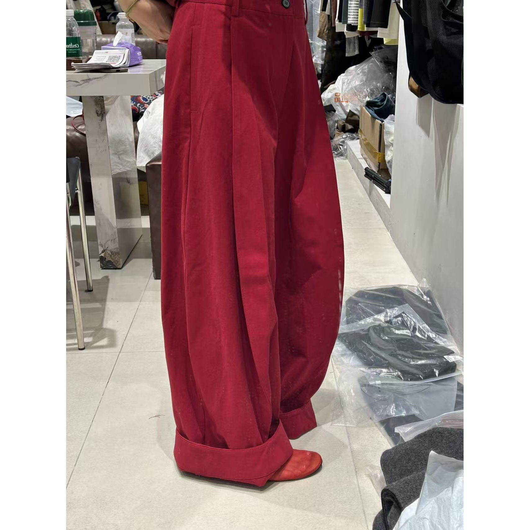 厚款折叠休闲大气欧范休闲裤SYS03883