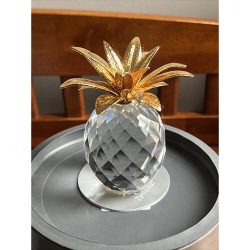 施华洛世奇Swarovski Pineapple 010044摆件水晶金大号金色
