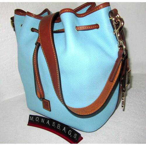 Dooney  Bourke Caribbean蓝色荔枝皮抽绳包298