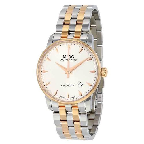 美度Mido M86009111男手表Baroncelli II自动机械银表盘