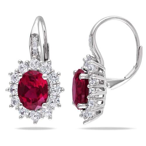 Amour JMS003190耳钉Check Description 8 CT TGW Created Ruby