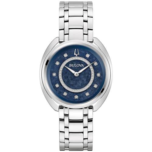 Bulova宝路华女士Duality石英银不锈钢手表34 MM 96X160