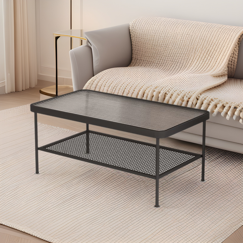 现代长虹钢化玻璃茶几小户型轻奢客厅家用长方形双层收纳极简风,住宅家具,家用茶台/茶桌,淘宝优惠券,粉丝福利购,淘宝优惠卷