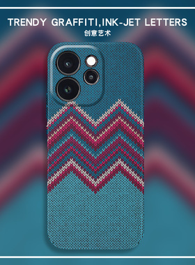 蓝色毛衣magsafe磁吸适用Reno15pro手机壳新款Reno14全包防摔Reno13超薄硬壳Reno12pro+亲肤11保护套10创意