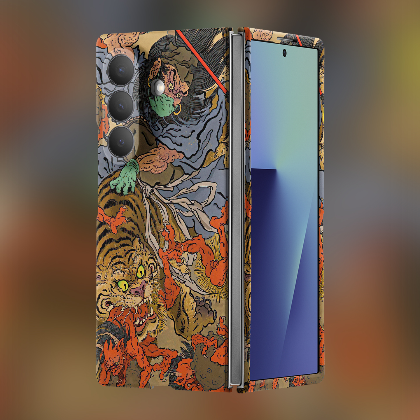 适用华为三星折叠屏强磁夜光小众