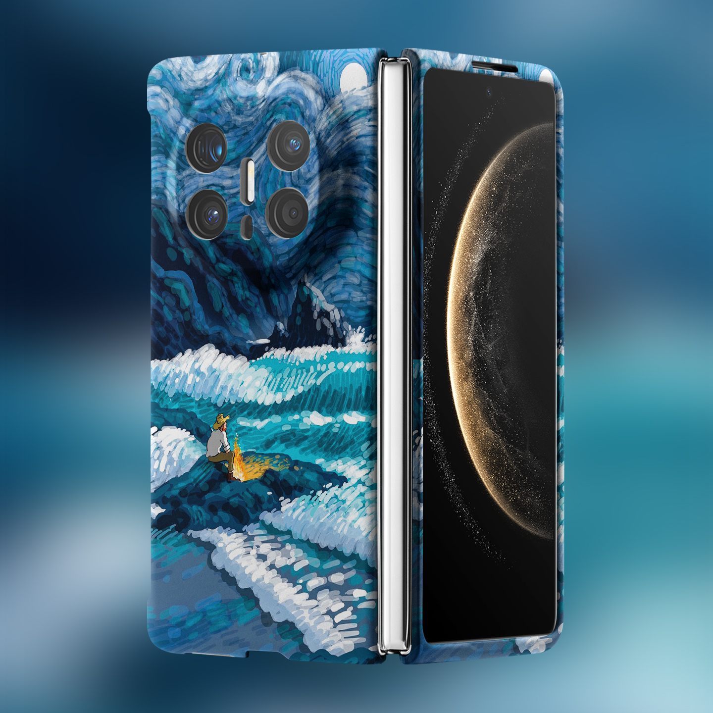 适用华为折叠屏强磁夜光小众