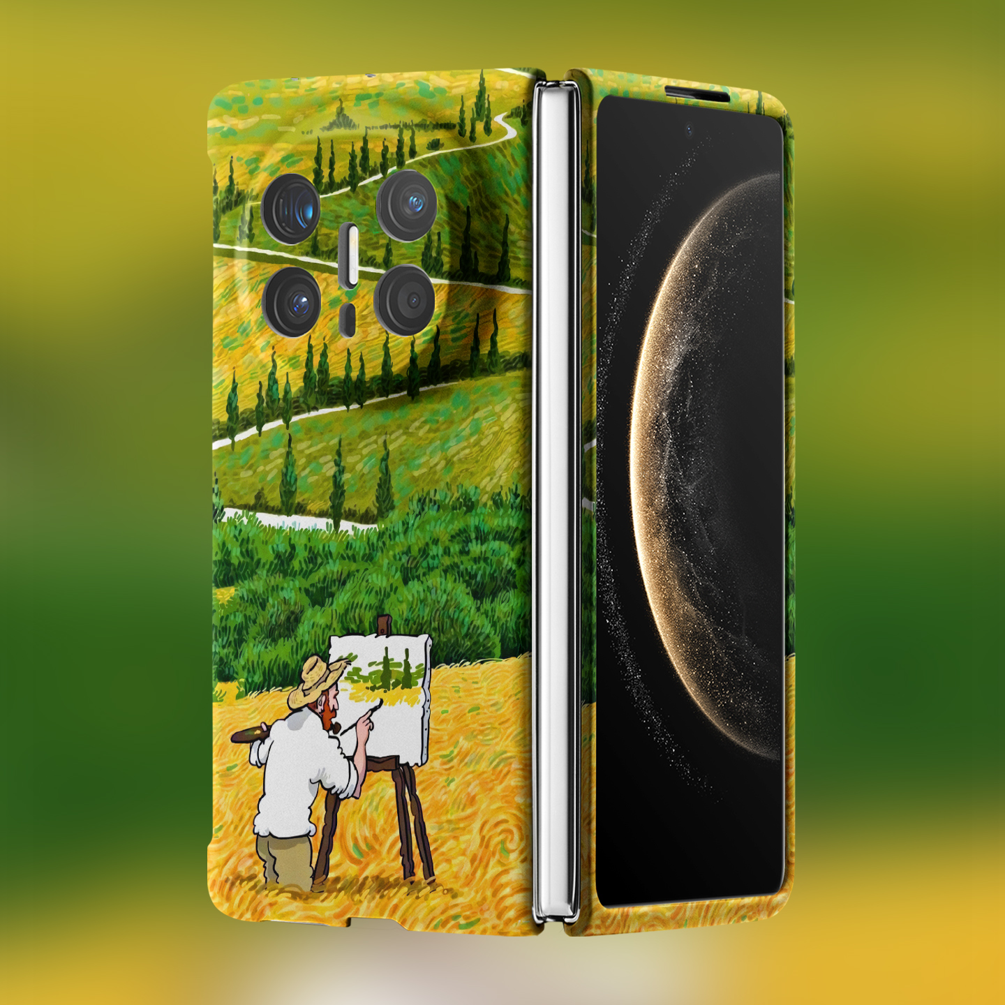 适用华为折叠屏强磁夜光小众