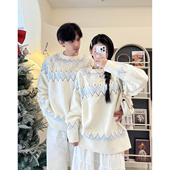 秋冬2025新款 ins超火毛衣男女韩版 宽松法式 情侣装 针织衫 外套潮牌