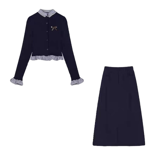 情侣装秋冬2025新款ins超火毛衣男女韩版宽松法式针织衫外套潮牌