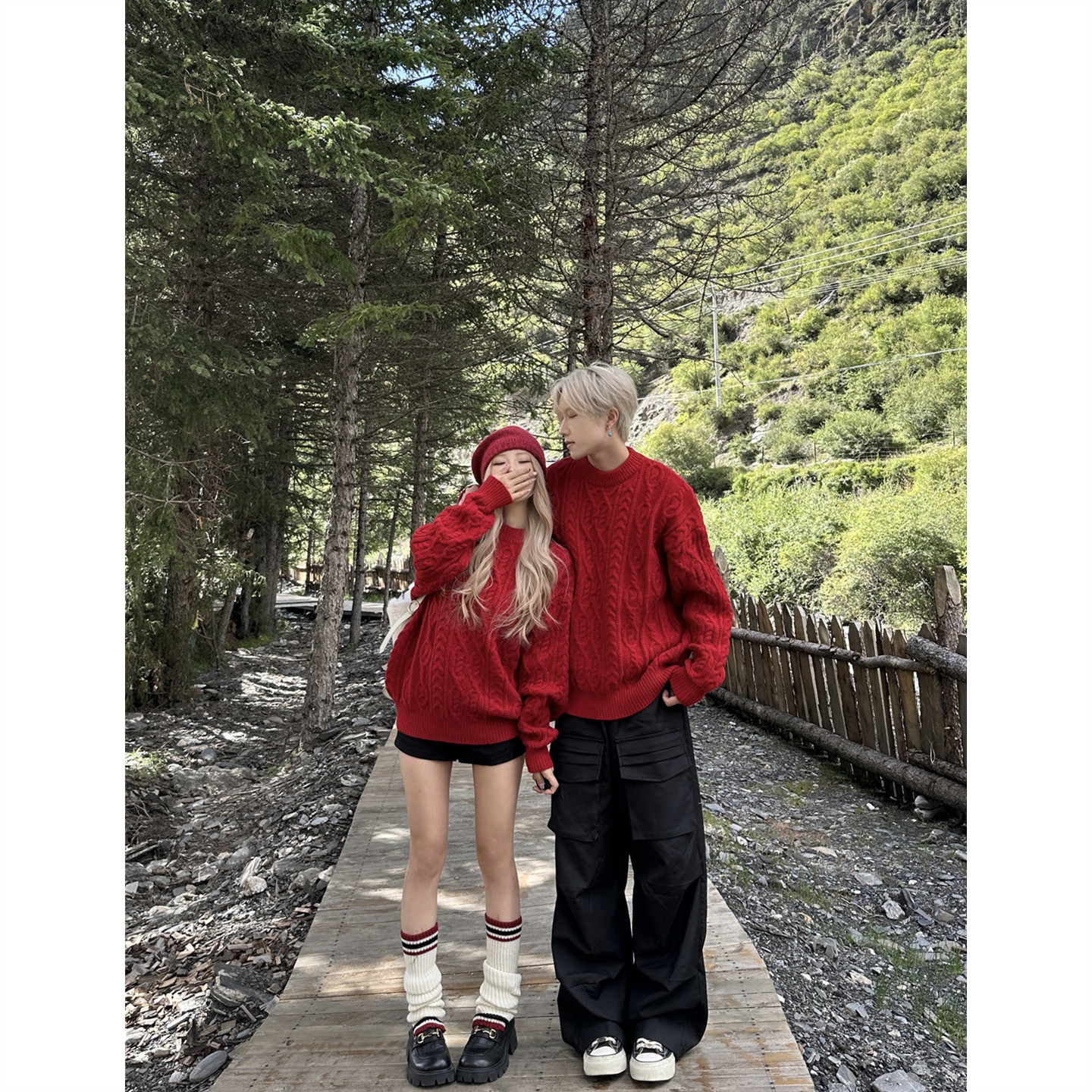 情侣装秋冬2025新款ins超火毛衣男女韩版宽松法式针织衫外套潮牌,女装/女士精品,毛衣,淘宝优惠券,粉丝福利购,淘宝优惠卷