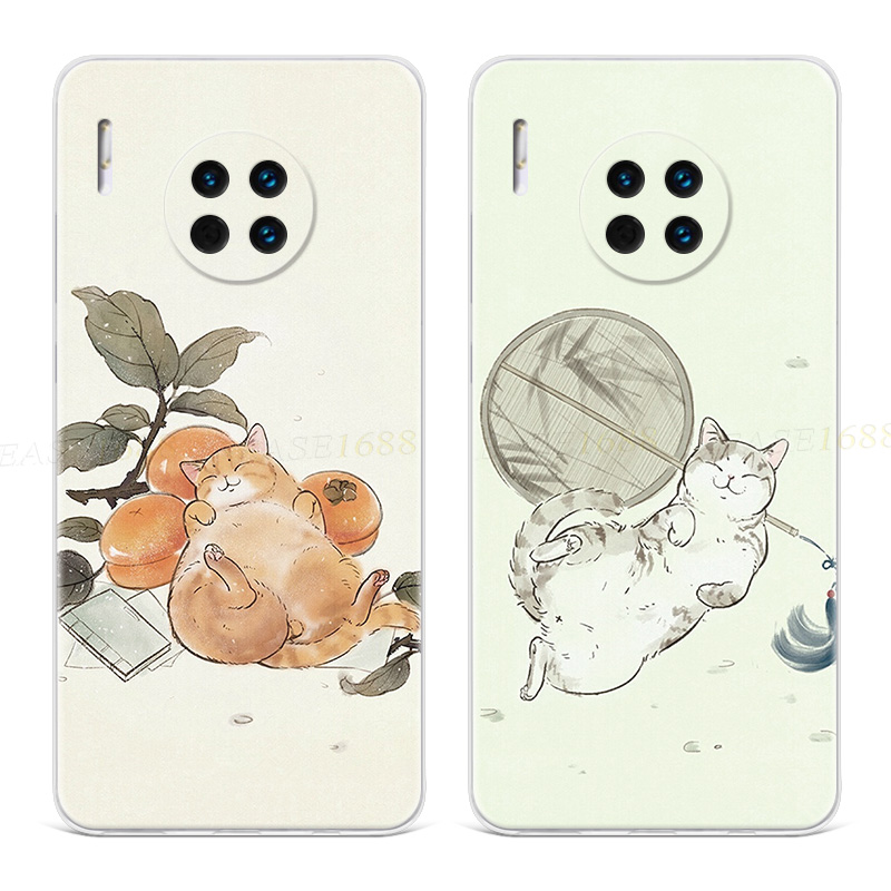可爱猫咪适用华为mate手机壳