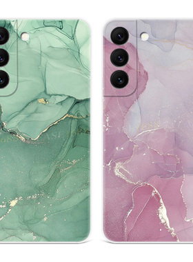 大理石纹适用三星s22手机壳s25/s24/s23ultra文艺s21+个性s20fe创意A56/A55/A54plus简约全包女款edge软十