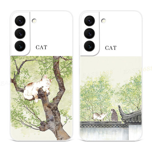 小清新猫咪适用三星s23s22..手机