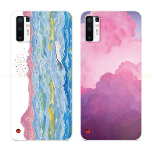 文艺鲸鱼插画适用锤子坚果pro3手机壳R2简约唯美小清新超薄全包女款耐脏软