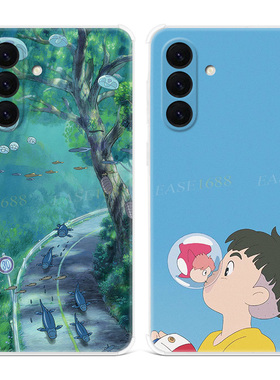 波妞宗介适用三星A56手机壳A55A54A53A52A36A35A34A33A26A16A15A14A06小清新可爱动漫二次元卡通女款新款软